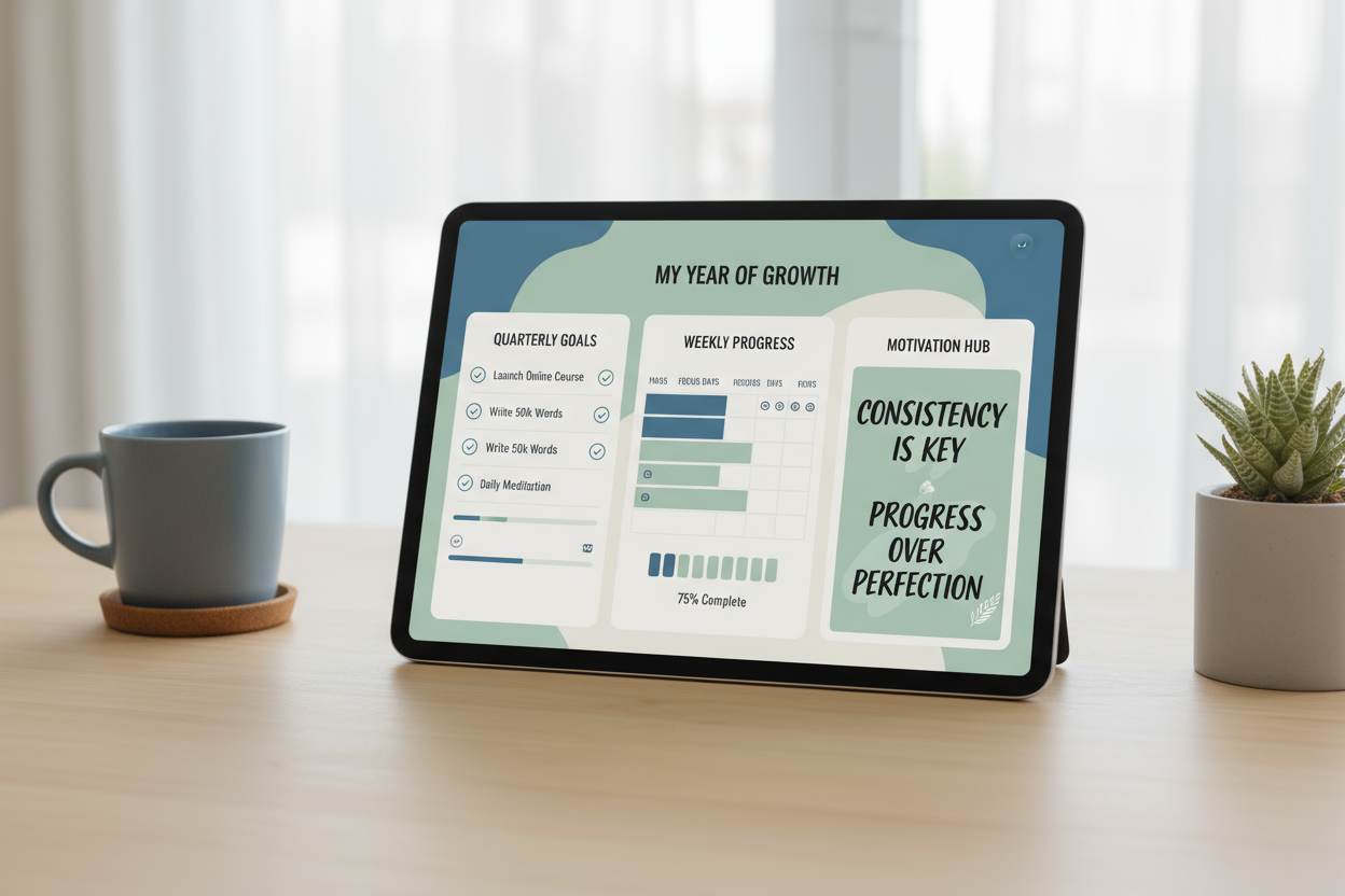 Digital Goal-Setting Journal